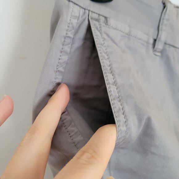 NEW J. Crew Chino Gray Cotton Blend 4in Shorts Style G2331 Size 00 - Picture 5 of 15